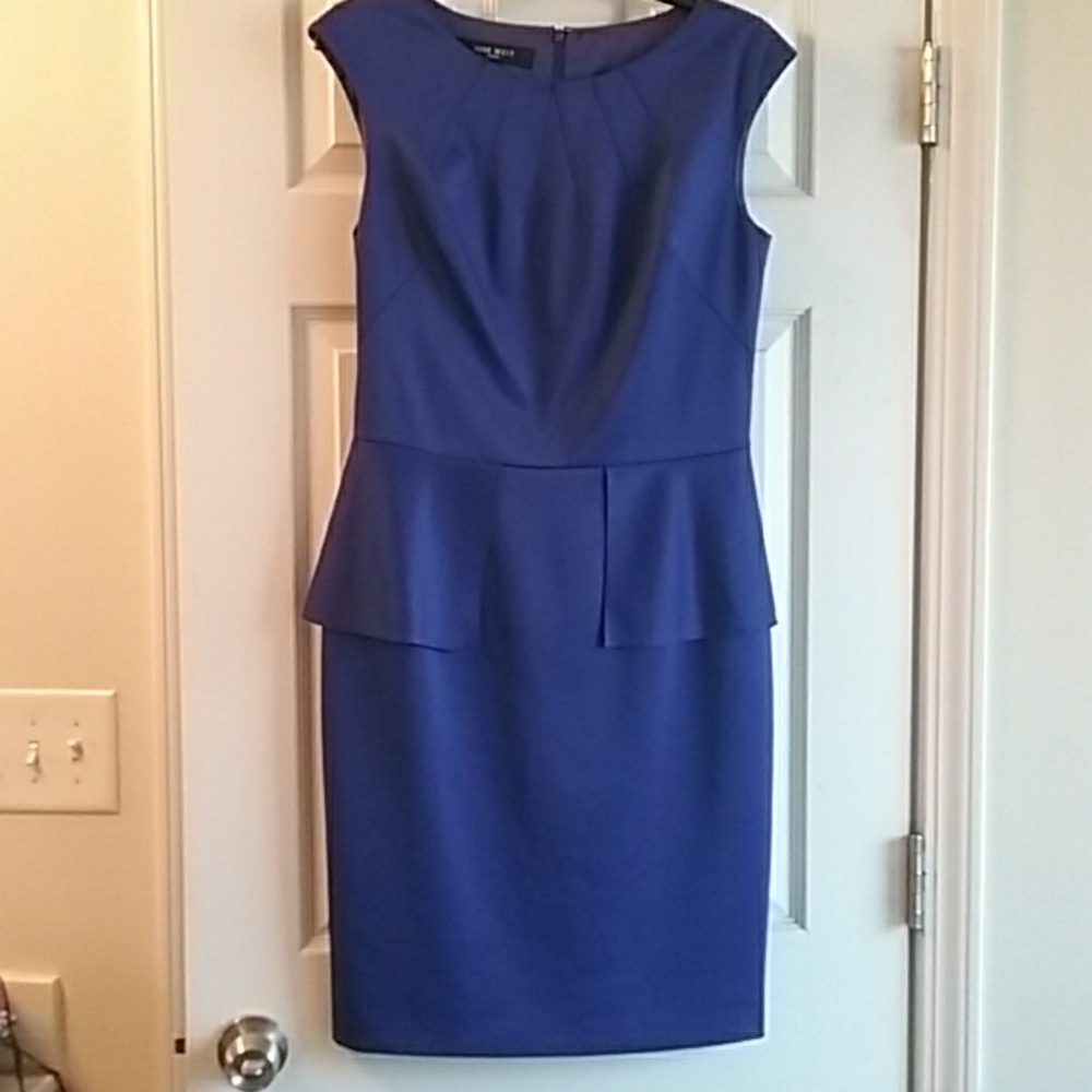 Nine West royal blue sleeveless dress size 8